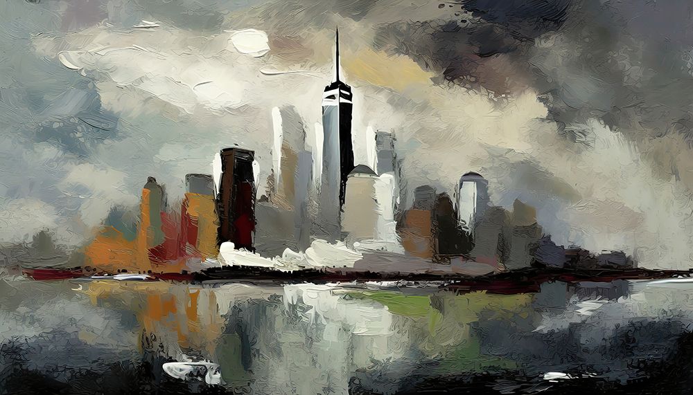 New York Skyline art print by Ronald Bolokofsky for $57.95 CAD
