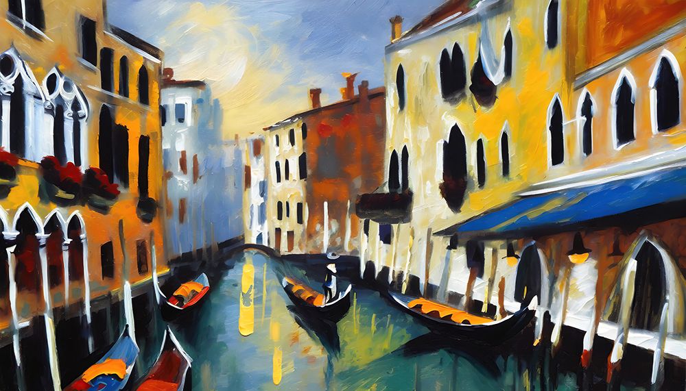 Sunset On the Canal IV art print by Ronald Bolokofsky for $57.95 CAD