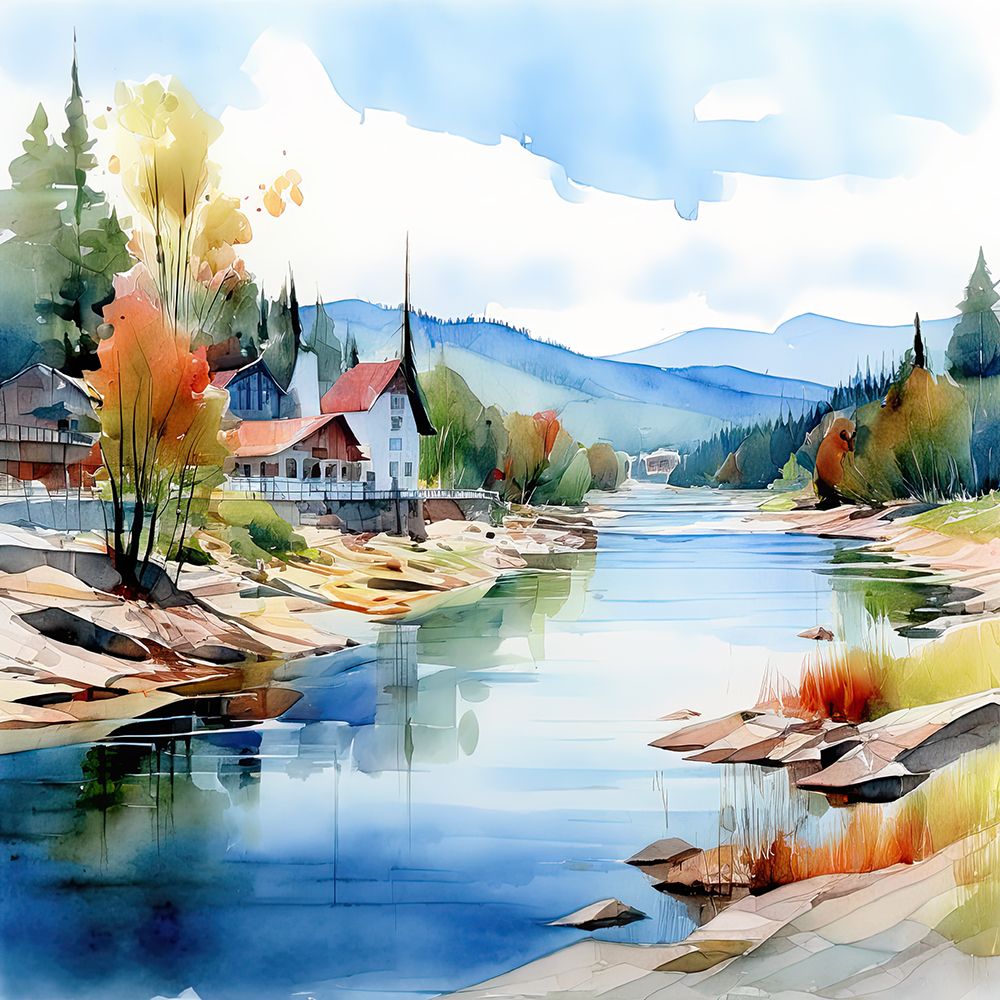 Calm River art print by Ronald Bolokofsky for $57.95 CAD