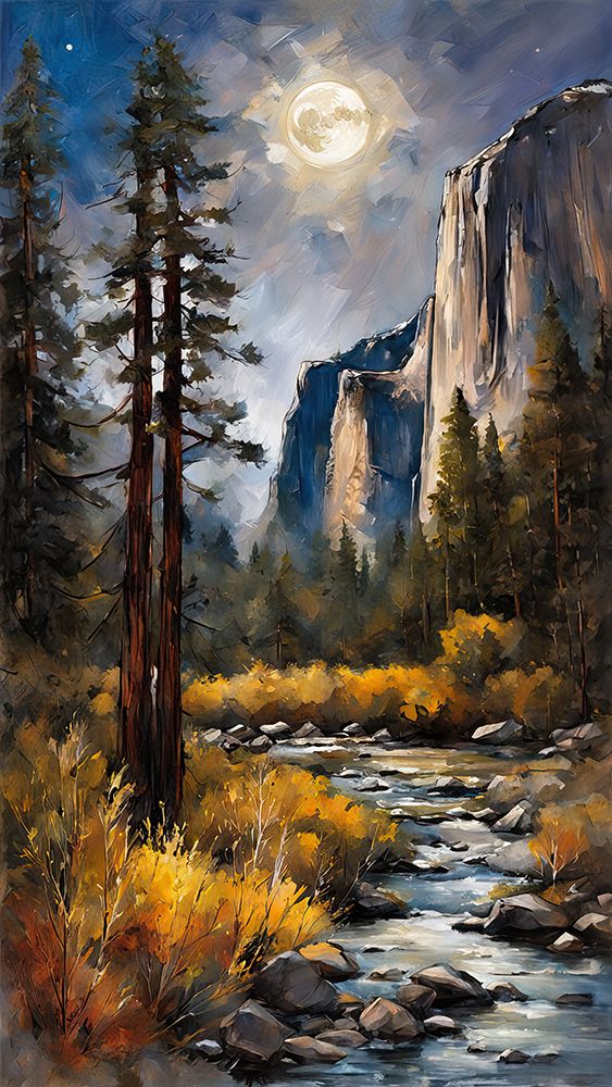 Yellow Mountain Stream art print by Ronald Bolokofsky for $57.95 CAD