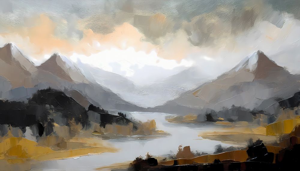Cloudy Mountain Dreamscape art print by Ronald Bolokofsky for $57.95 CAD