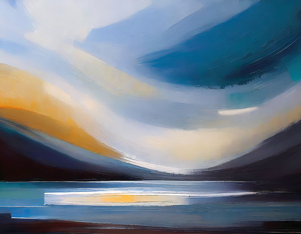 Cloudy Oceanic Dreamscape art print by Ronald Bolokofsky for $57.95 CAD