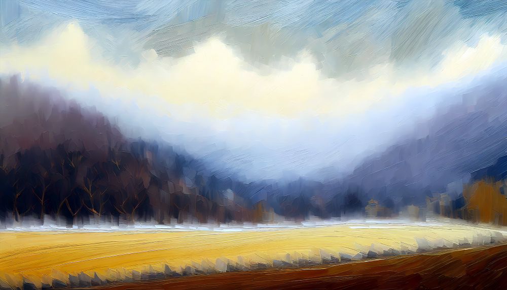 Cloudy Mountain Sky art print by Ronald Bolokofsky for $57.95 CAD