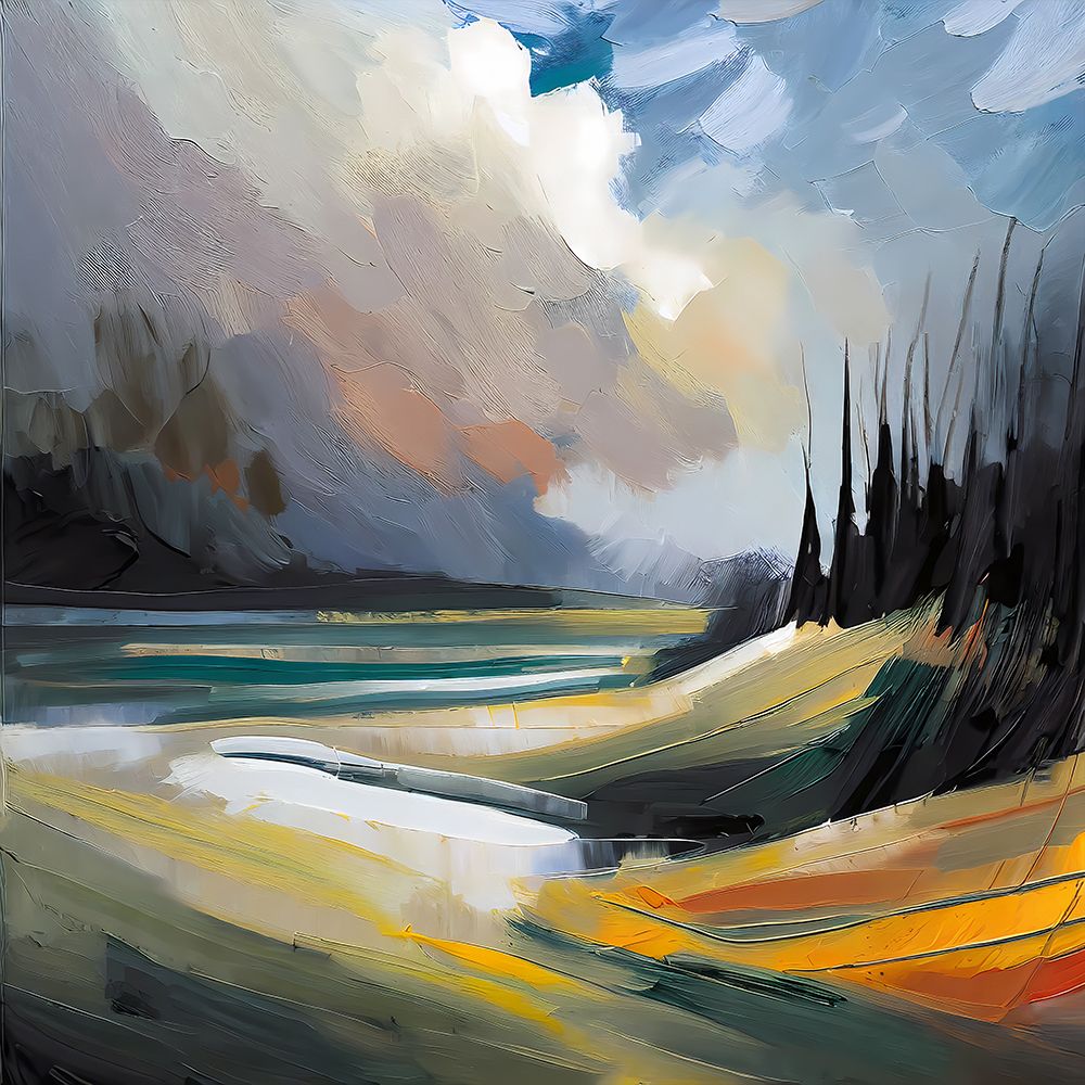 Colorful Valley art print by Ronald Bolokofsky for $57.95 CAD