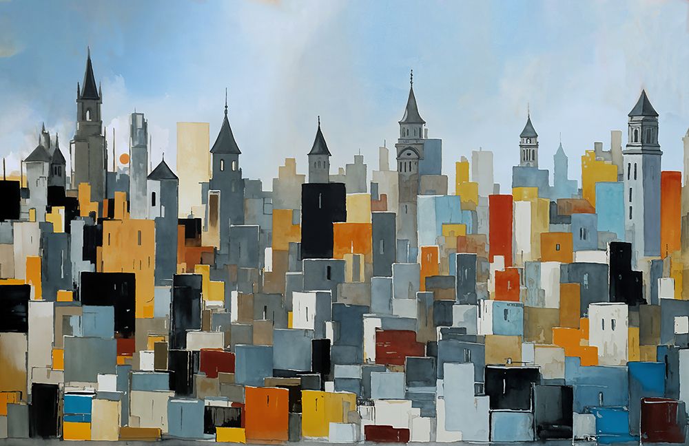 Crowded Skyline art print by Ronald Bolokofsky for $57.95 CAD