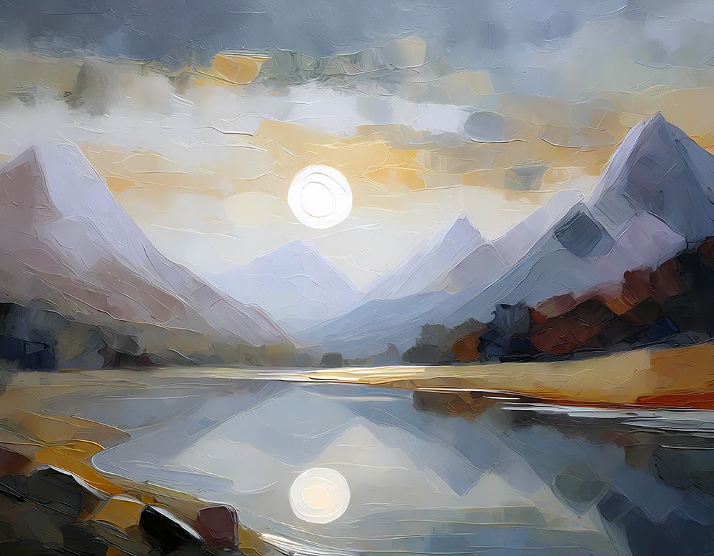 Serene Lakeside Reflection art print by Ronald Bolokofsky for $57.95 CAD