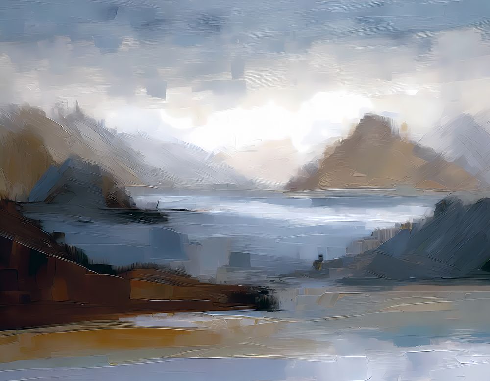 Serene Landscape art print by Ronald Bolokofsky for $57.95 CAD