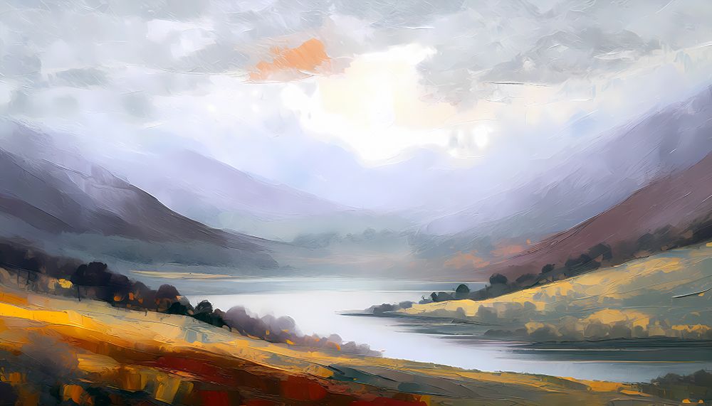 Serene Mountain Oasis art print by Ronald Bolokofsky for $57.95 CAD