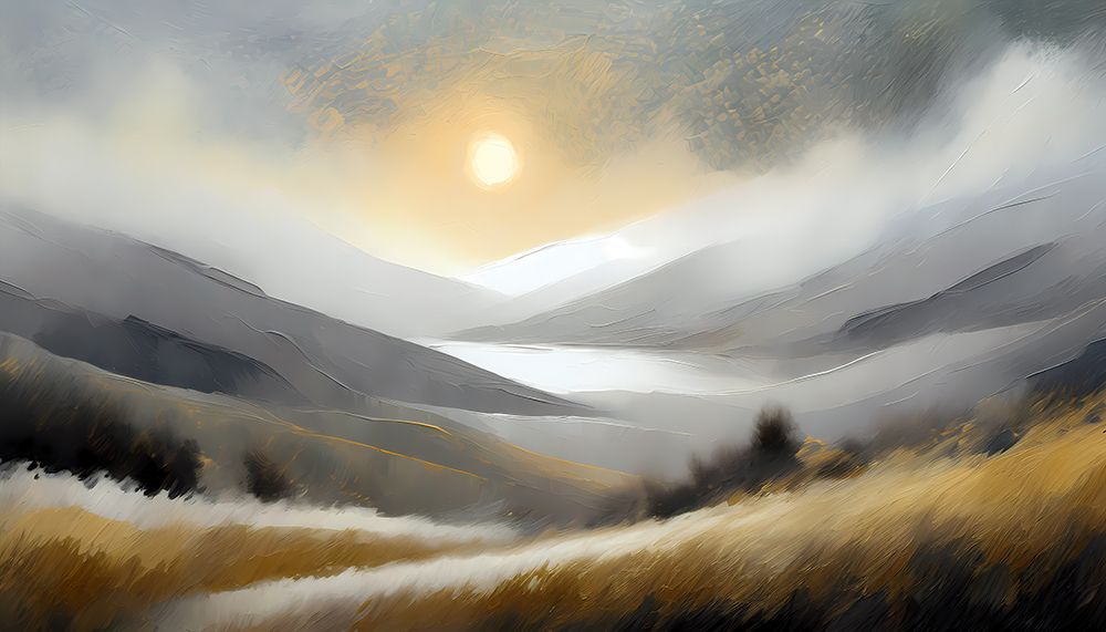 Serene Mountain Vista art print by Ronald Bolokofsky for $57.95 CAD