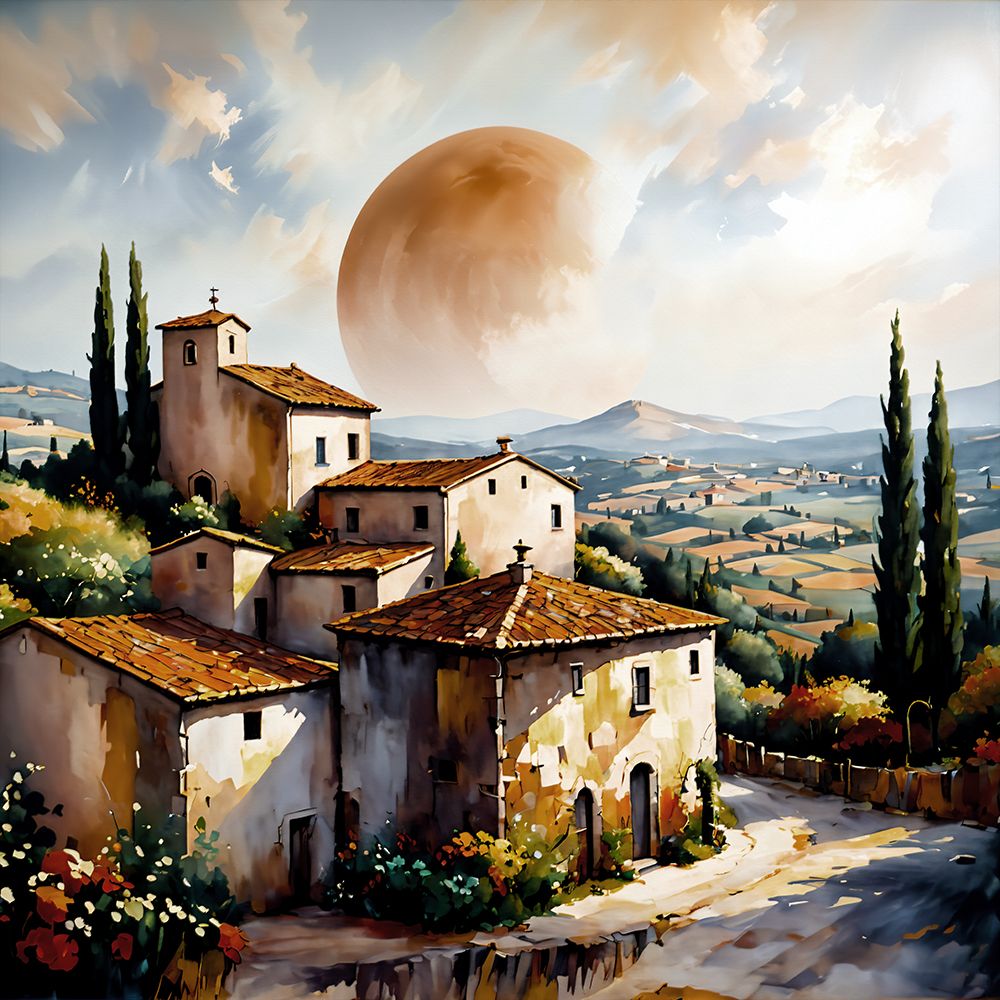 Sunrise In Tuscany art print by Ronald Bolokofsky for $57.95 CAD