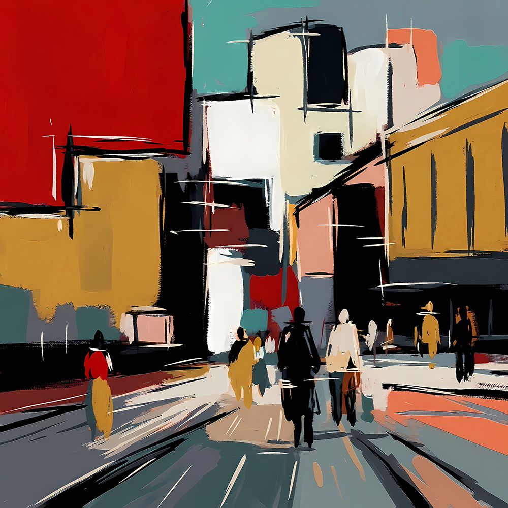 Walking the Grid art print by Ronald Bolokofsky for $57.95 CAD