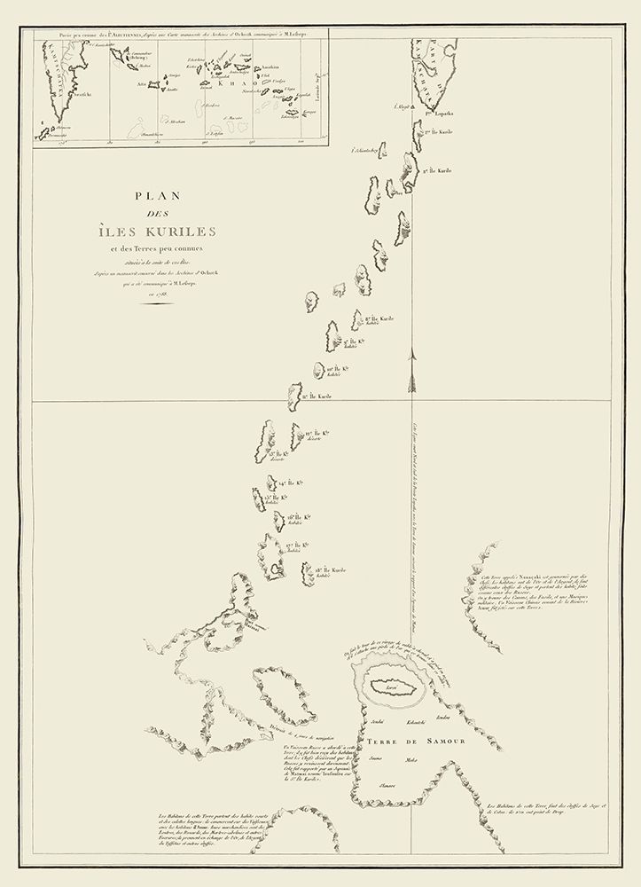 Kuriles Islands Alaska - LImprimerie 1797 art print by L Imprimerie for $57.95 CAD