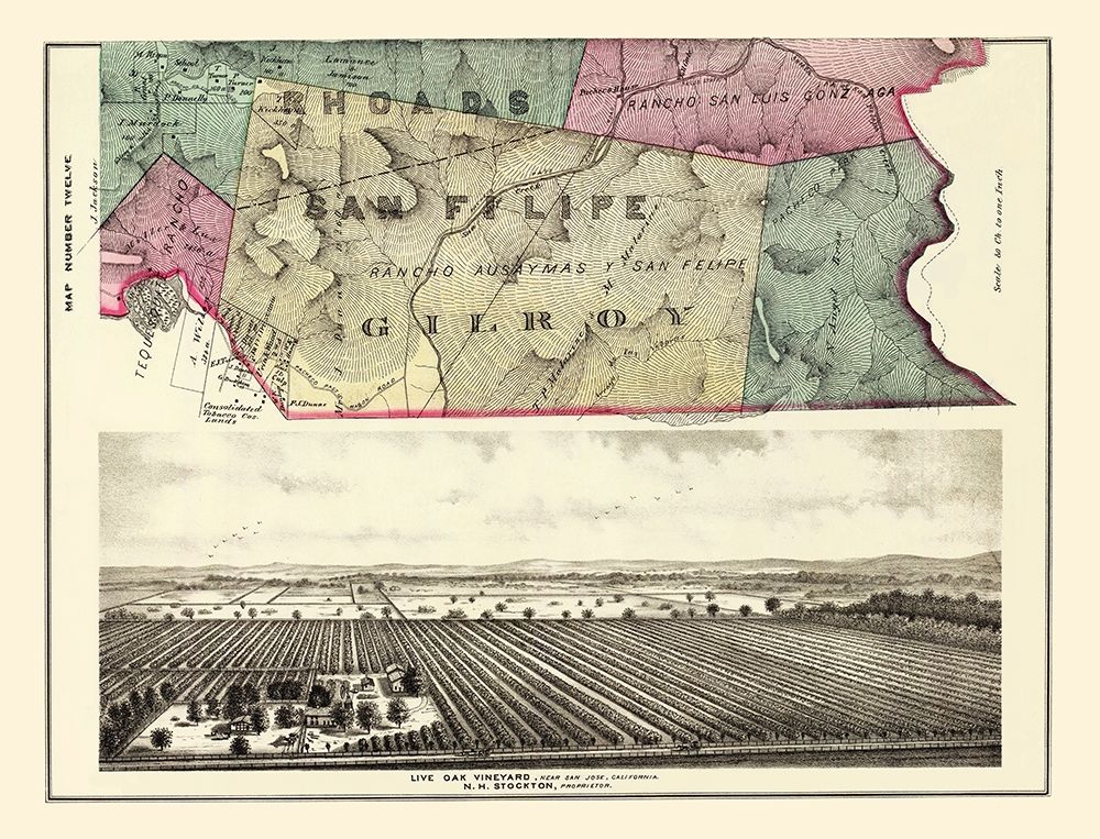 Rhoads San Felipe Gilroy California Landowner art print by Thompson for $57.95 CAD