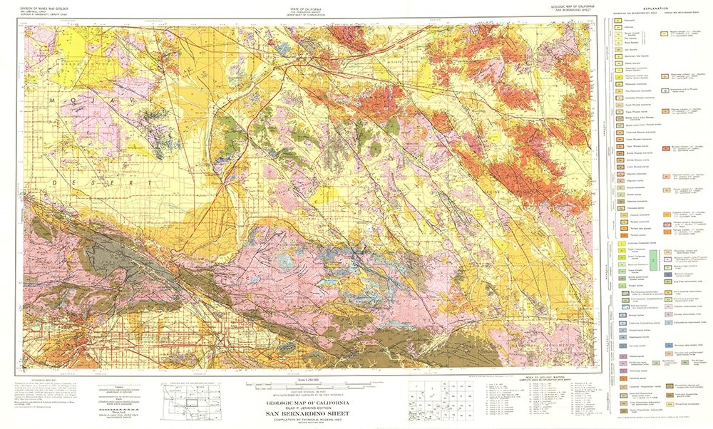 San Bernardino Sheet California Mines - Rogers art print by Rogers for $57.95 CAD