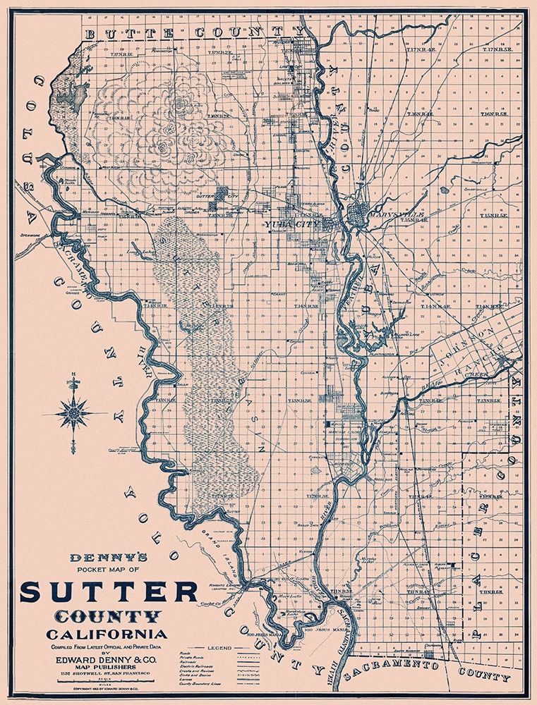 Sutter California - Denny 1913 art print by Denny for $57.95 CAD