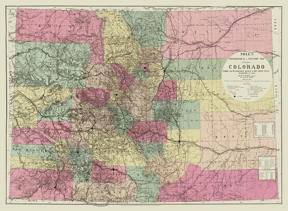 Colorado - Nell 1884 art print by Nell for $57.95 CAD