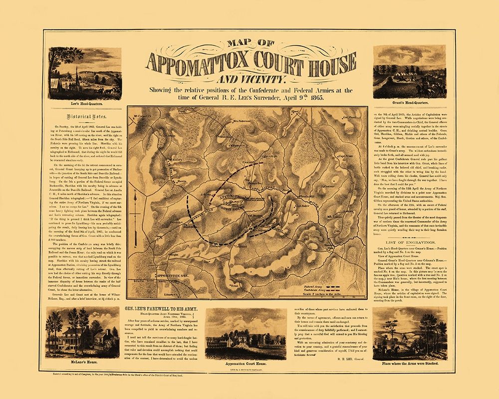Appomattox Court House Vicinity Virginia art print by Henderson for $57.95 CAD