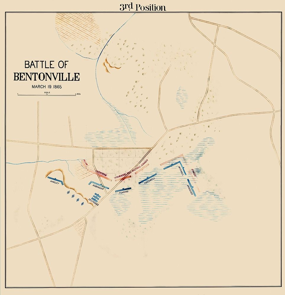 Bentonville Battle 3rd Position North Carolina art print by Unknown for $57.95 CAD