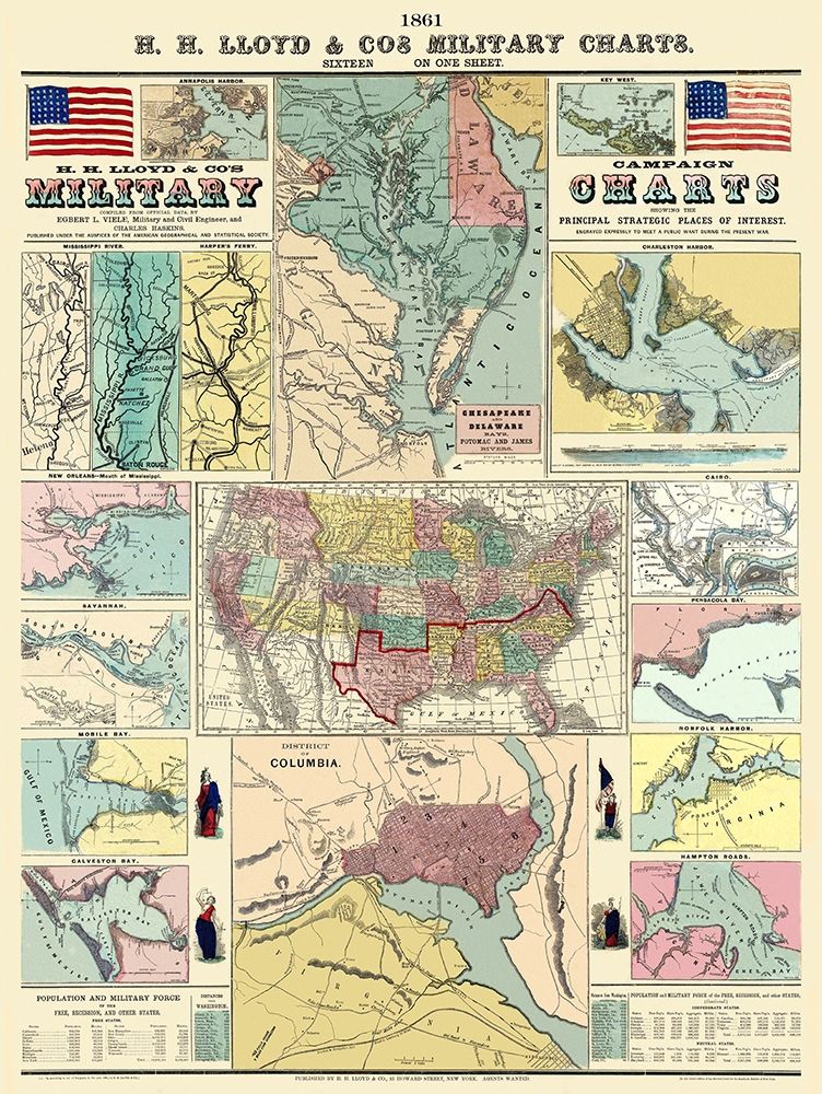 Campaign Military Charts of Strategic Places art print by Lloyd for $57.95 CAD