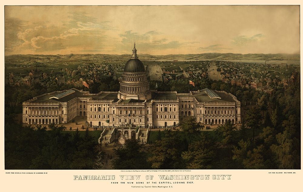 Washington DC - Bohn 1857 art print by Bohn for $57.95 CAD