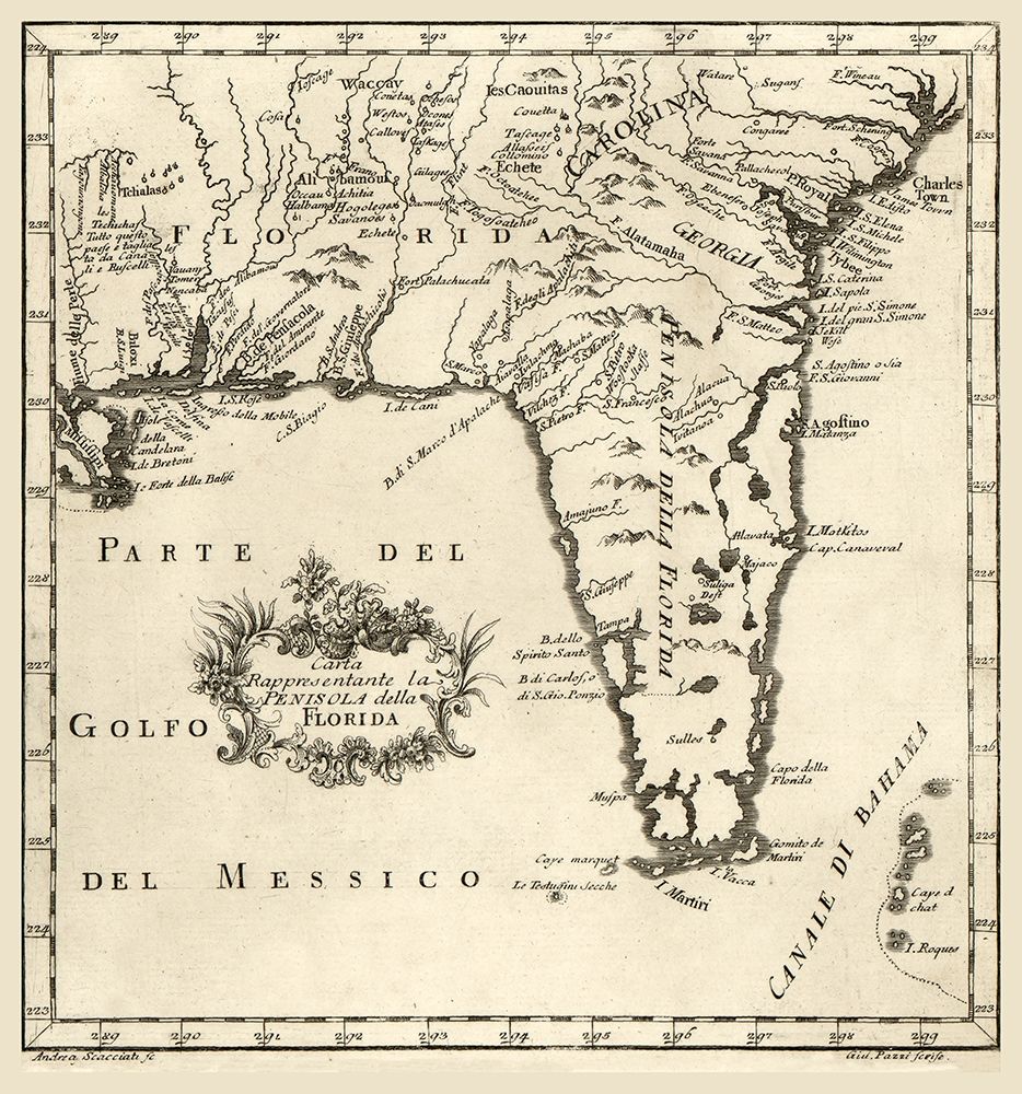 Florida - Scacciati 1763  art print by Scacciati for $57.95 CAD