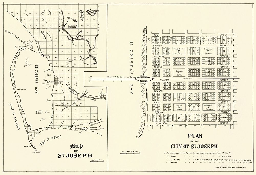 St. Joseph Florida Planning - Throop 1837 art print by Throop for $57.95 CAD