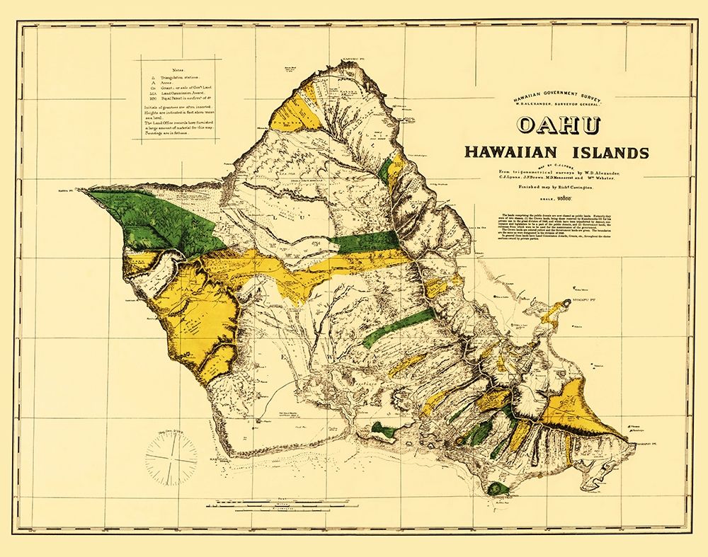 Oahu Hawaii - Covington 1881 art print by Covington for $57.95 CAD