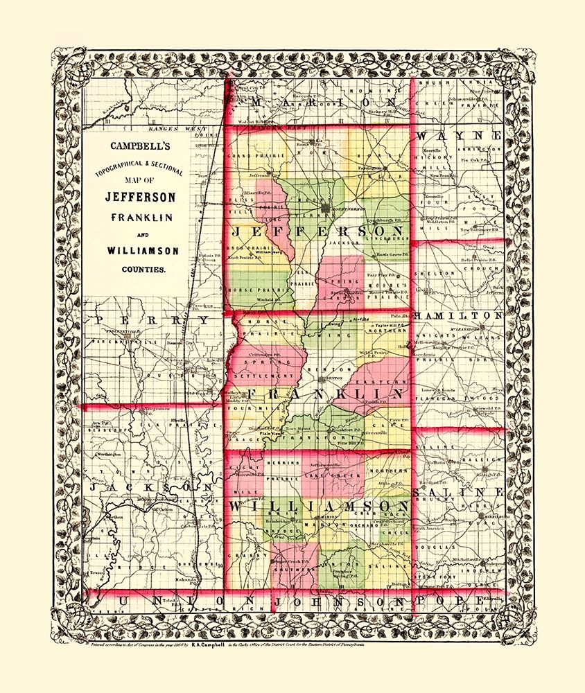 Franklin Jefferson Williamson Illinois art print by Campbell for $57.95 CAD