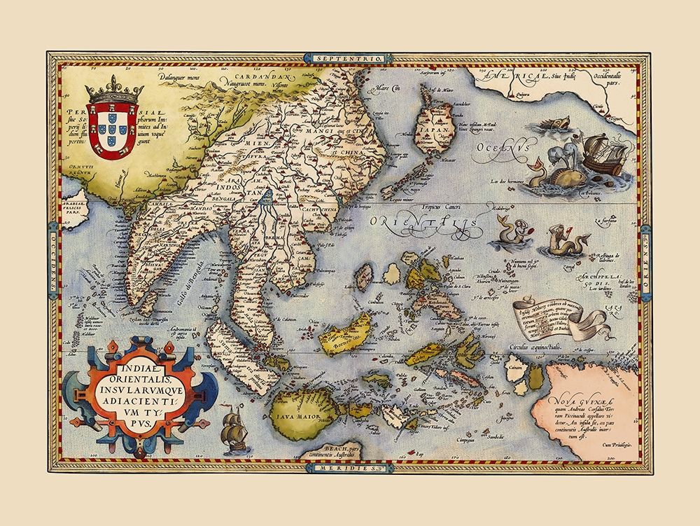 Southeast Asia Indonesia Philippines Japan art print by Ortelius for $57.95 CAD