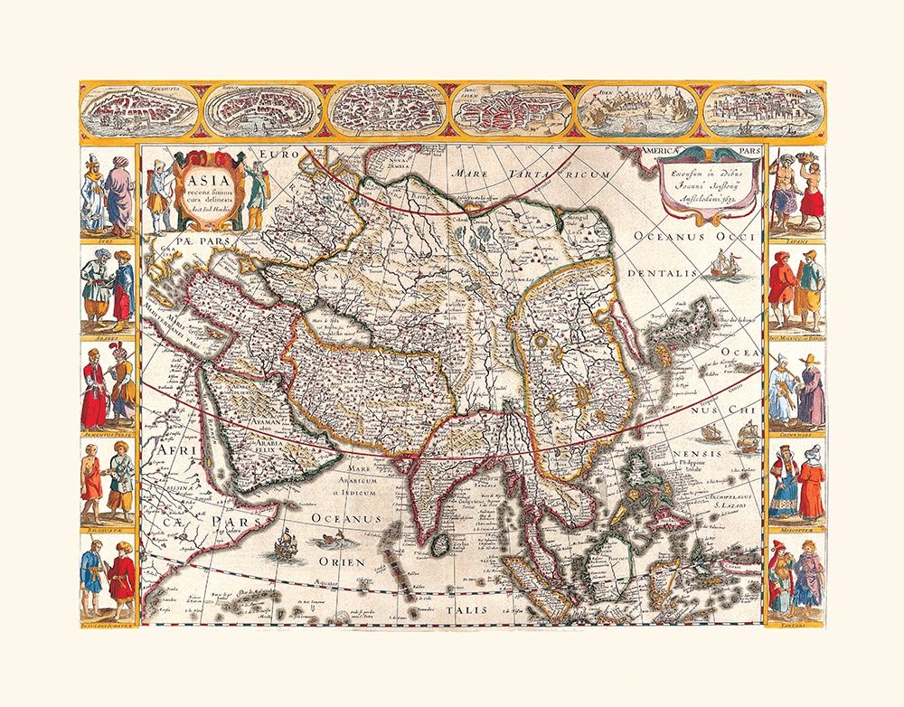 Asia - Janssonius 1632 art print by Janssonius for $57.95 CAD