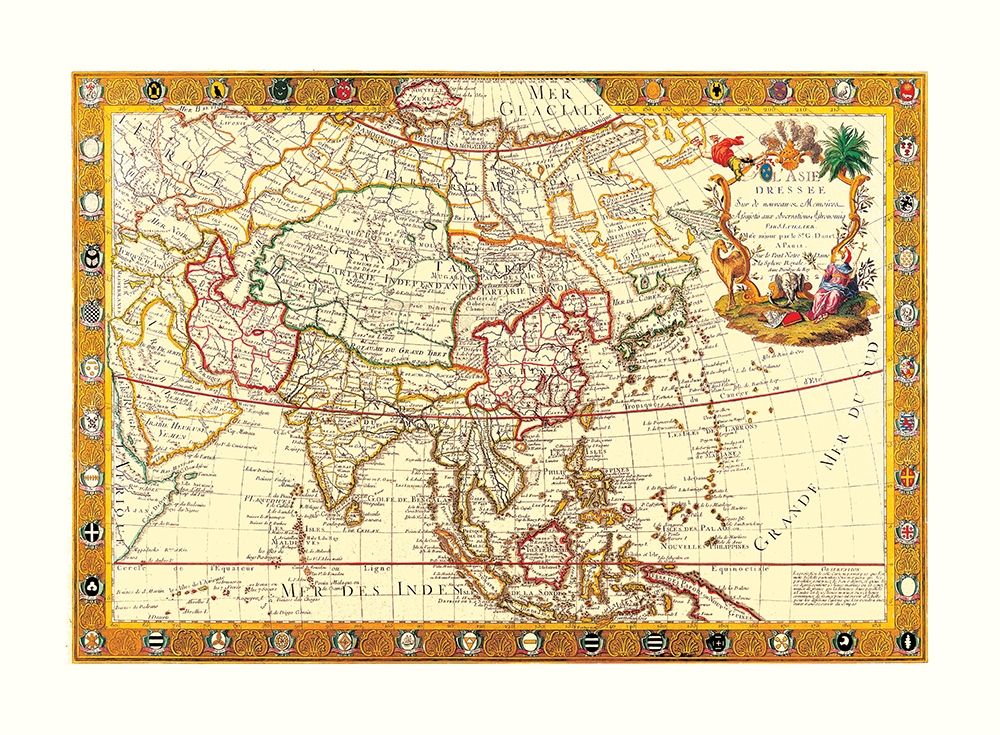 Asia - Danet 1732 art print by Danet for $57.95 CAD