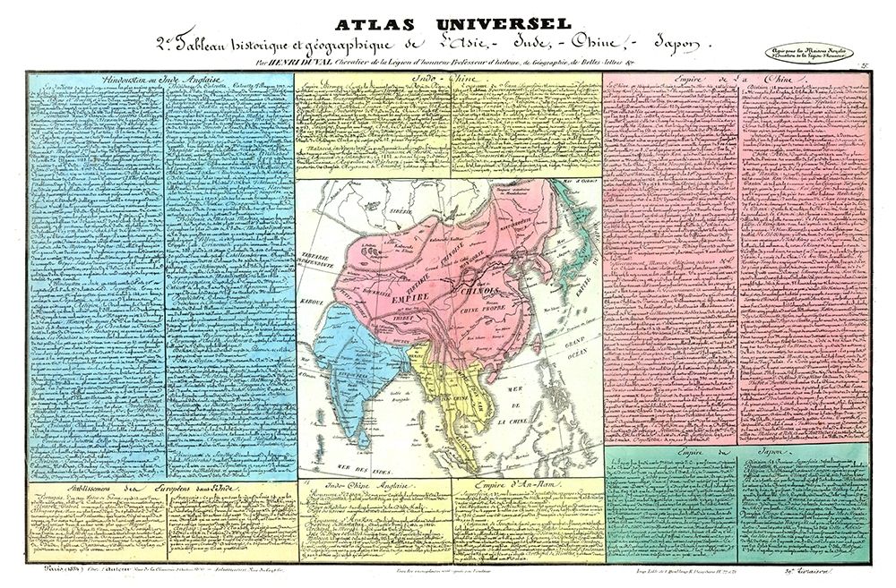 Chinese Empire - Duval 1834 art print by Duval for $57.95 CAD