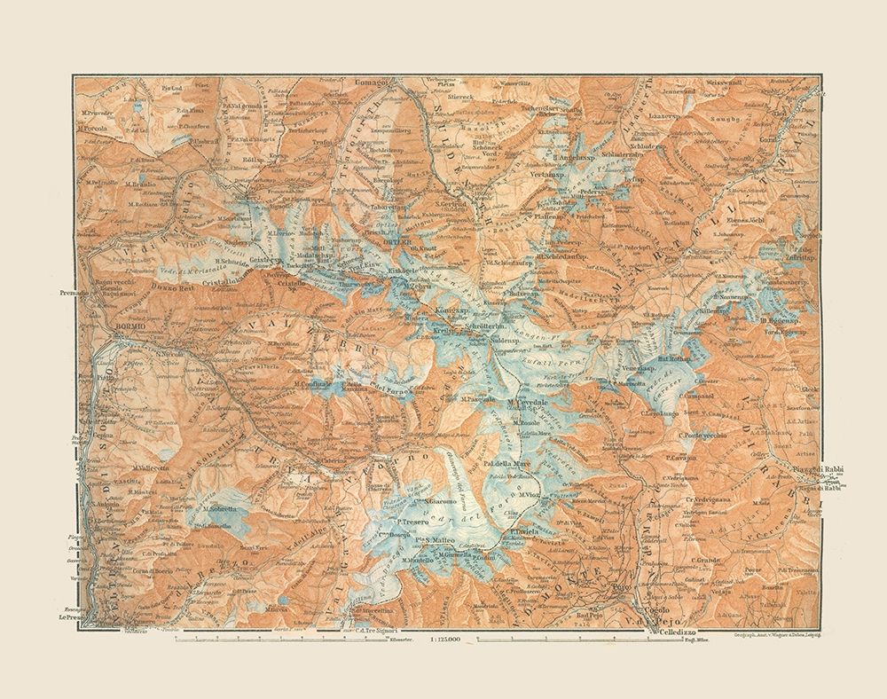 Western Austria Region - Baedeker 1910 art print by Baedeker for $57.95 CAD