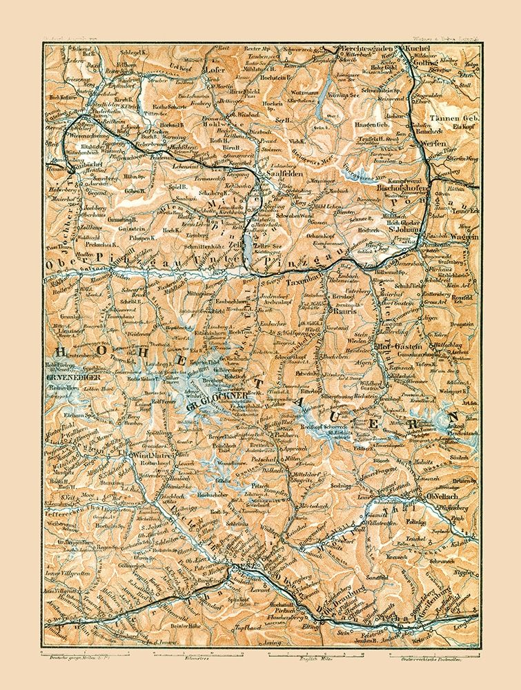 Central Austria - Baedeker 1896 art print by Baedeker for $57.95 CAD