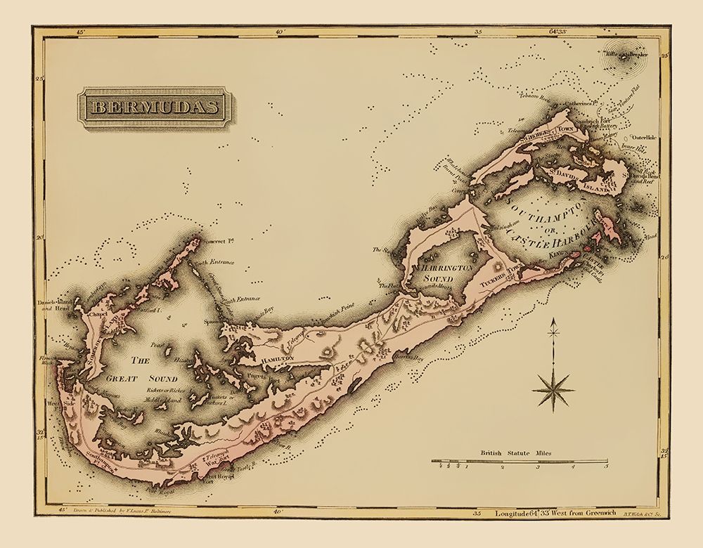Bermuda - Lucas 1823 art print by Lucas for $57.95 CAD