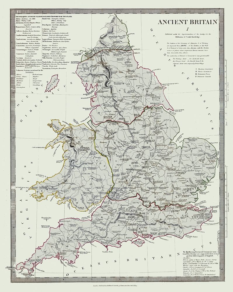 Ancient Britain United Kingdom - Baldwin 1830 art print by Baldwin for $57.95 CAD