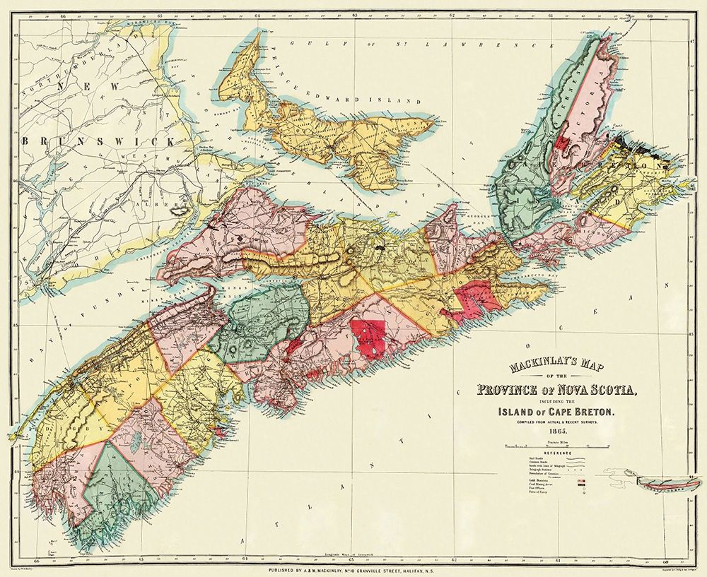 Nova Scotia Island of Cape Breton Canada art print by Mackinlay for $57.95 CAD