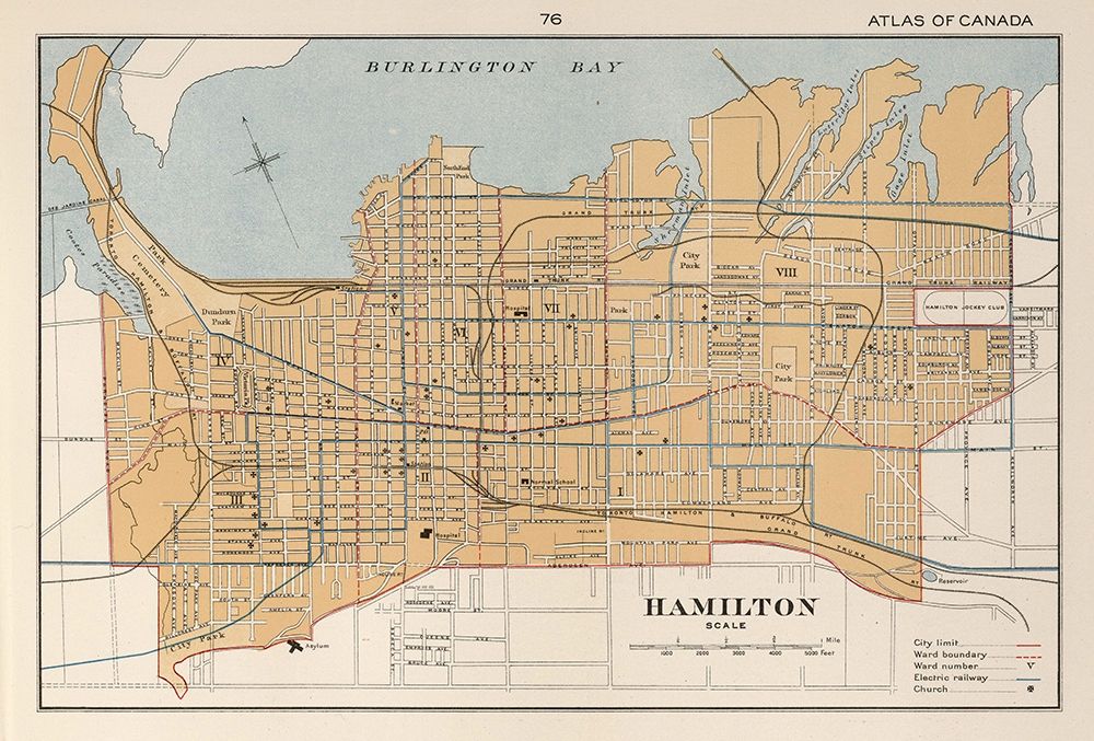 Hamilton Canada - Chalifour 1915 art print by Chalifour for $57.95 CAD
