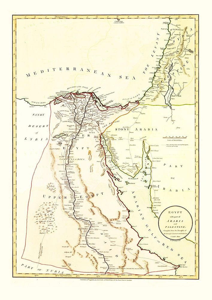 Middle East Egypt Arabia Palestine - Laurie 1801 art print by Laurie for $57.95 CAD