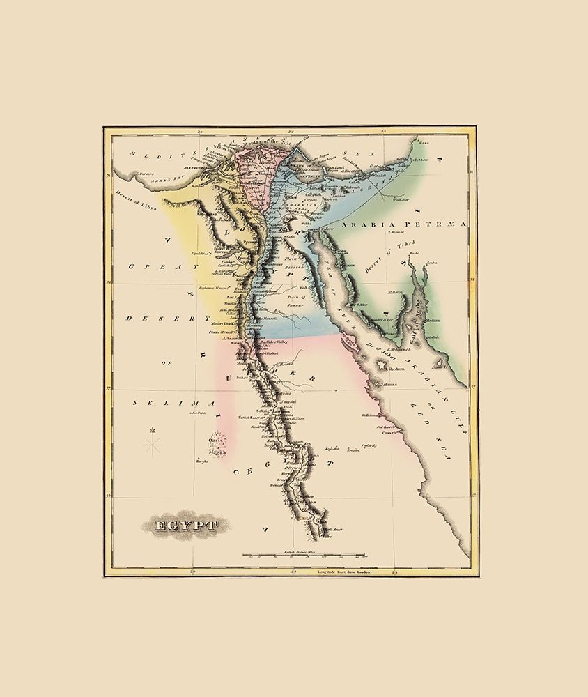 Middle East Egypt - Lucas 1823 art print by Lucas for $57.95 CAD