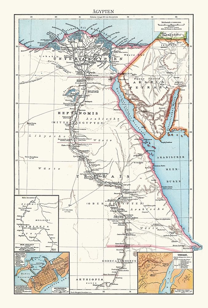 Africa Egypt - Droysen 1886 art print by Droysen for $57.95 CAD
