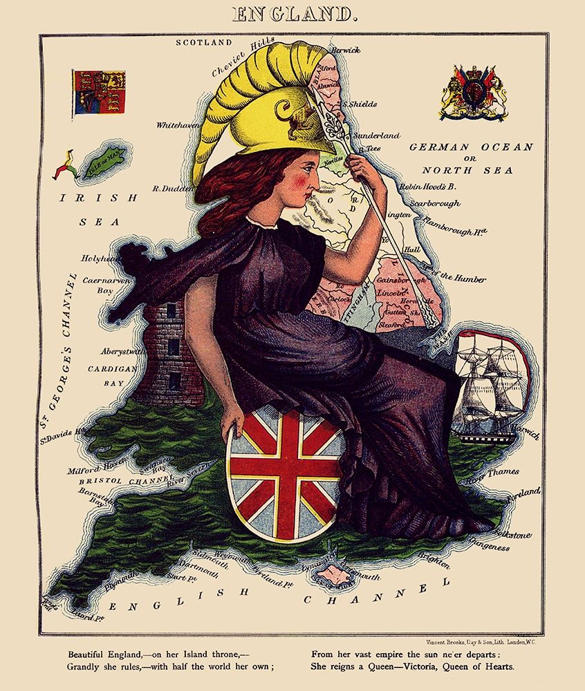Great Britain England - Lancaster 1869 art print by Lancaster for $57.95 CAD