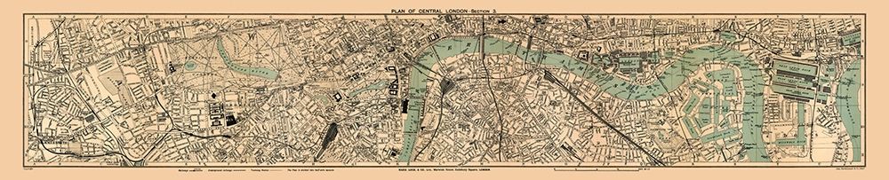 Central London England - Ward 1904 art print by Ward for $57.95 CAD