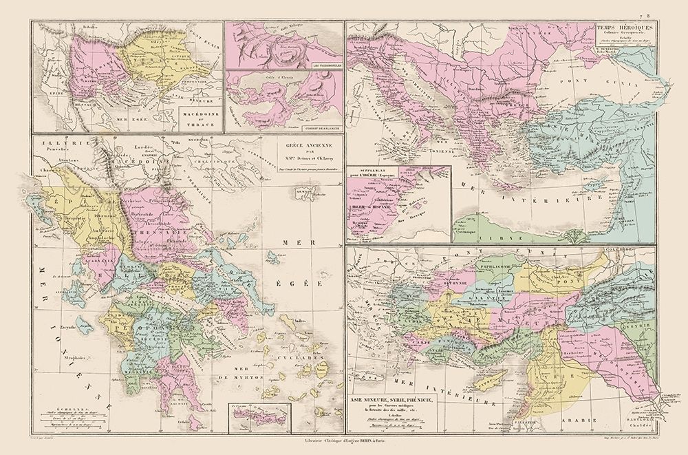 Eastern Europe Middle East - Drioux 1882 art print by Drioux for $57.95 CAD