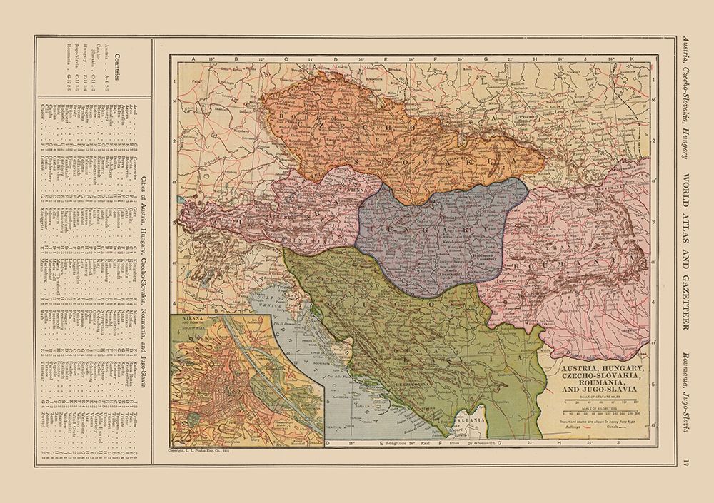 Eastern Europe Austria Hungary Romania art print by Reynold for $57.95 CAD