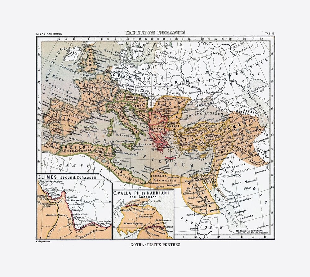 Europe Roman Empire - Perthes 1896 art print by Perthes for $57.95 CAD