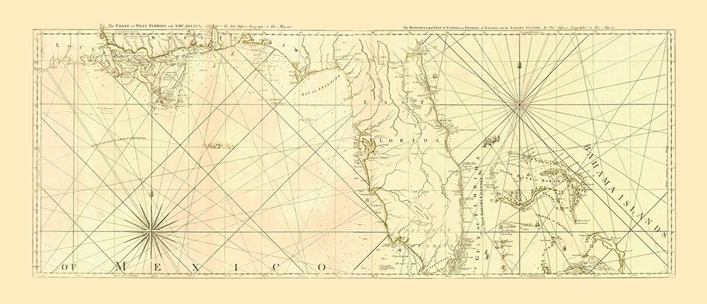 Nautical Map - Sayer and Bennett - 1775 art print by SAYER AND BENNETT for $57.95 CAD