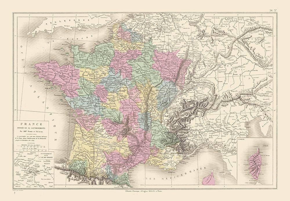 Governments France - Drioux 1882 art print by Drioux for $57.95 CAD