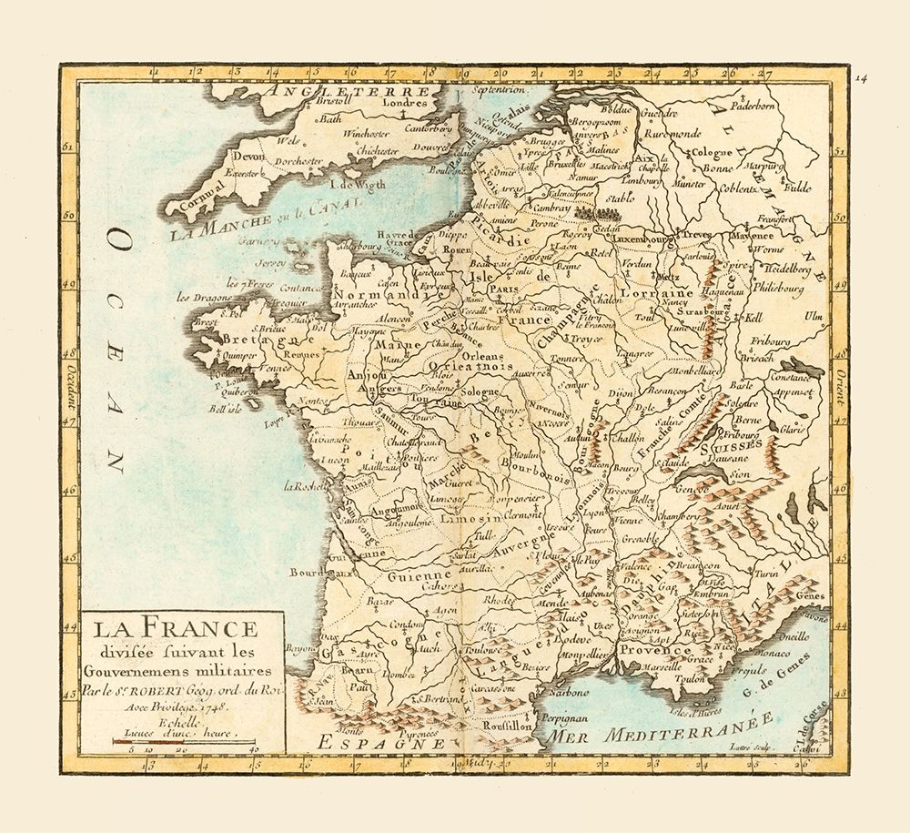 Military Governments France - Robert 1748  art print by Robert for $57.95 CAD