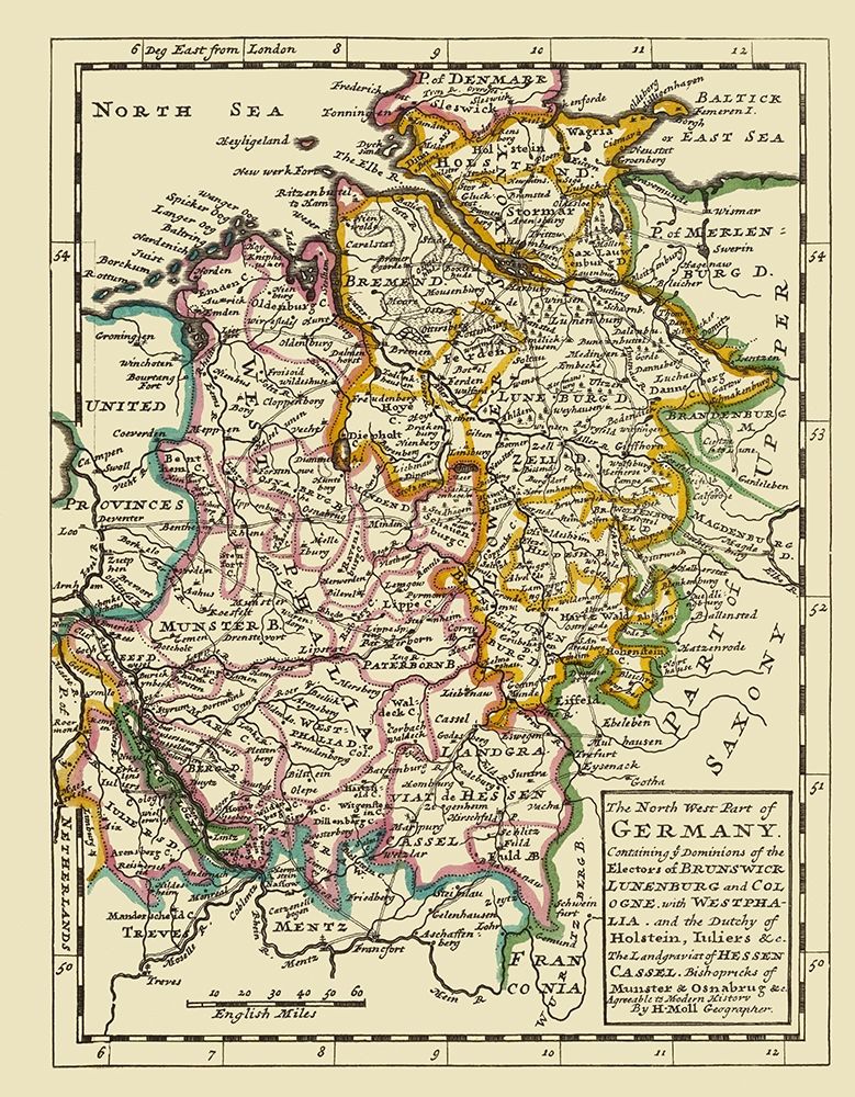 Northwest Germany - Bowles 1883 art print by Bowles for $57.95 CAD